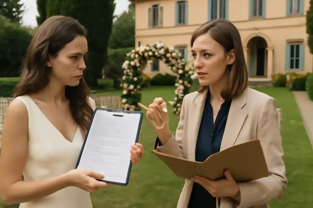 Location per matrimoni in villa: gli extra nascosti da chiedere prima della firma del contratto