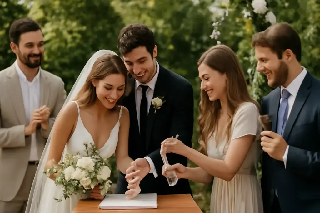 Come coinvolgere gli amici nella cerimonia nuziale? Spunti originali tratti da matrimoni reali