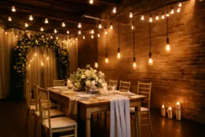 Illuminazione scenografica matrimonio: le nuove idee di tendenza che trasformano gli spazi con semplicità