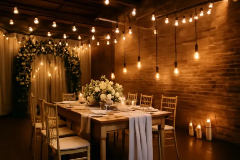Illuminazione scenografica matrimonio: le nuove idee di tendenza che trasformano gli spazi con semplicità